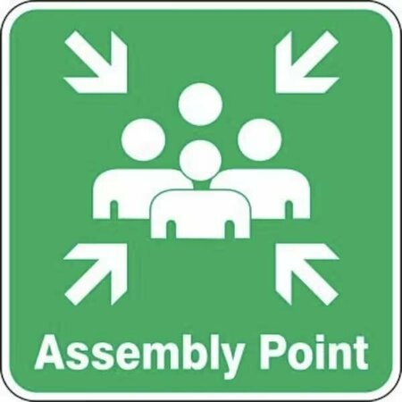 ACCUFORM SAFETY SIGN ASSEMBLY POINT 24 in  X 24 in FRR922RA